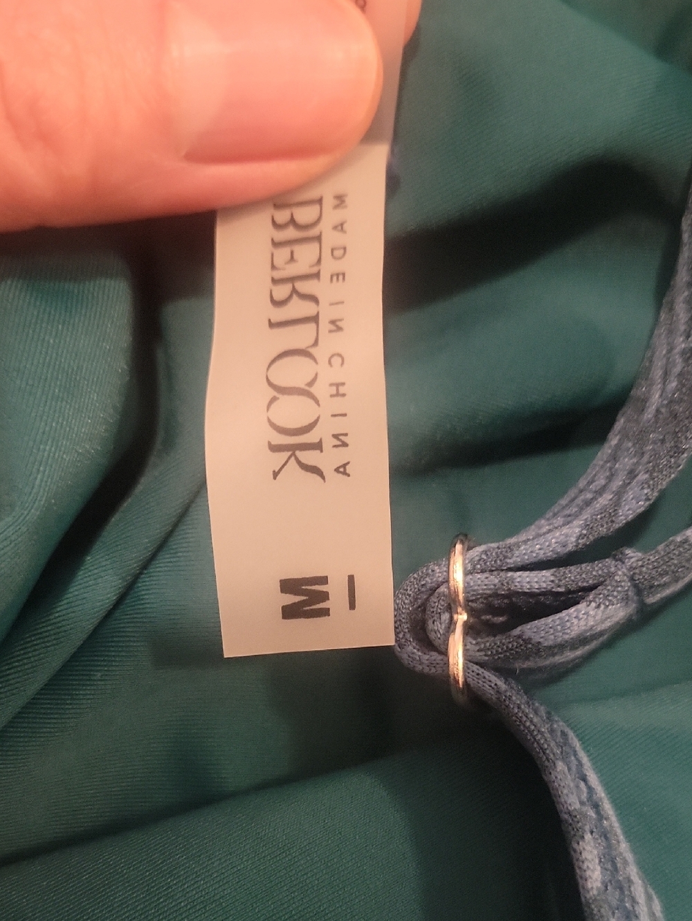 Jacquard Emerald Green One Piece, Never Worn. Bought For Trip That Nvr Happened - Picture 3 of 4